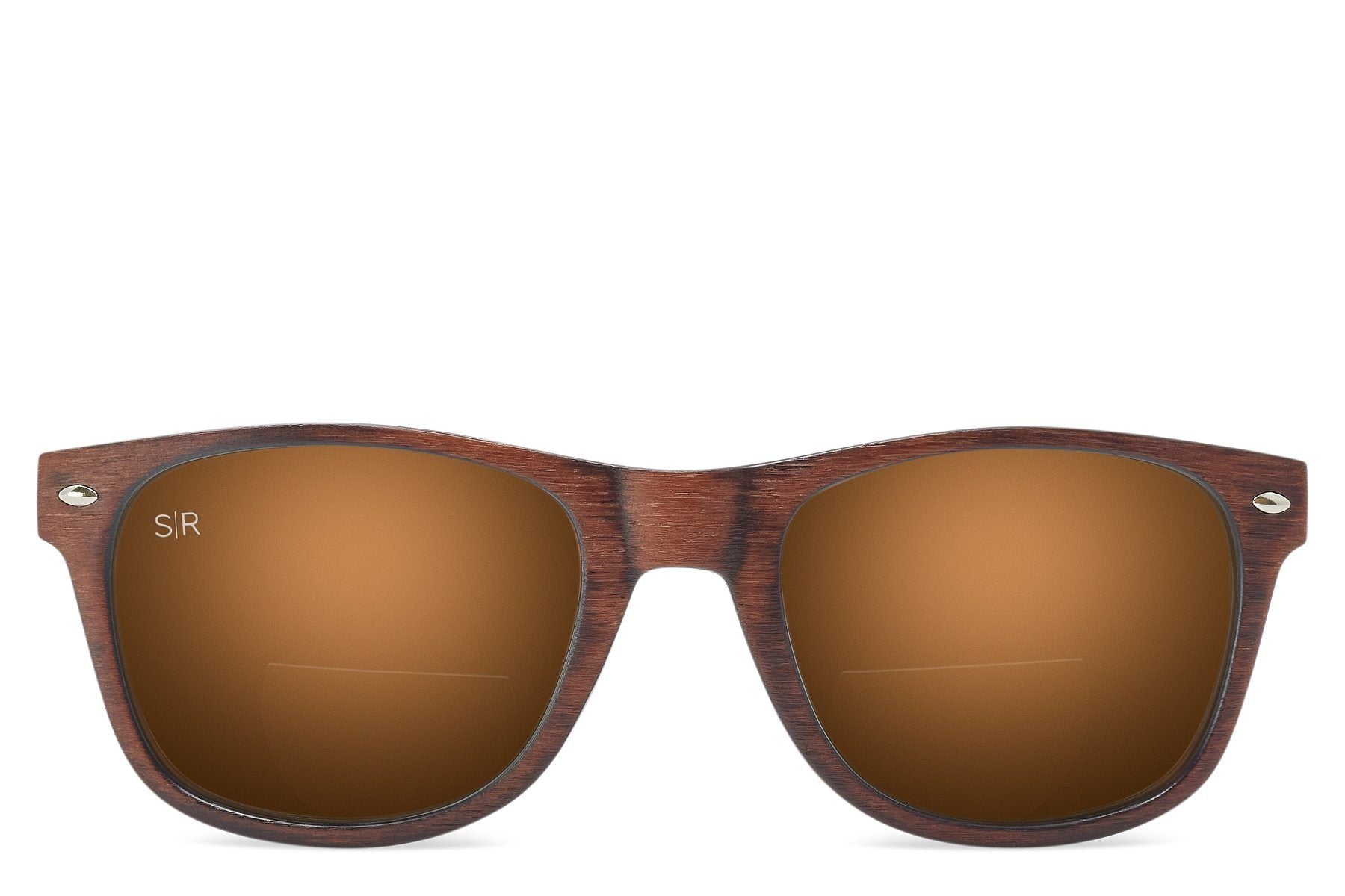 Classic Timber Readers +2.0 - Amber Woods Reading Sunglasses Shady Rays 