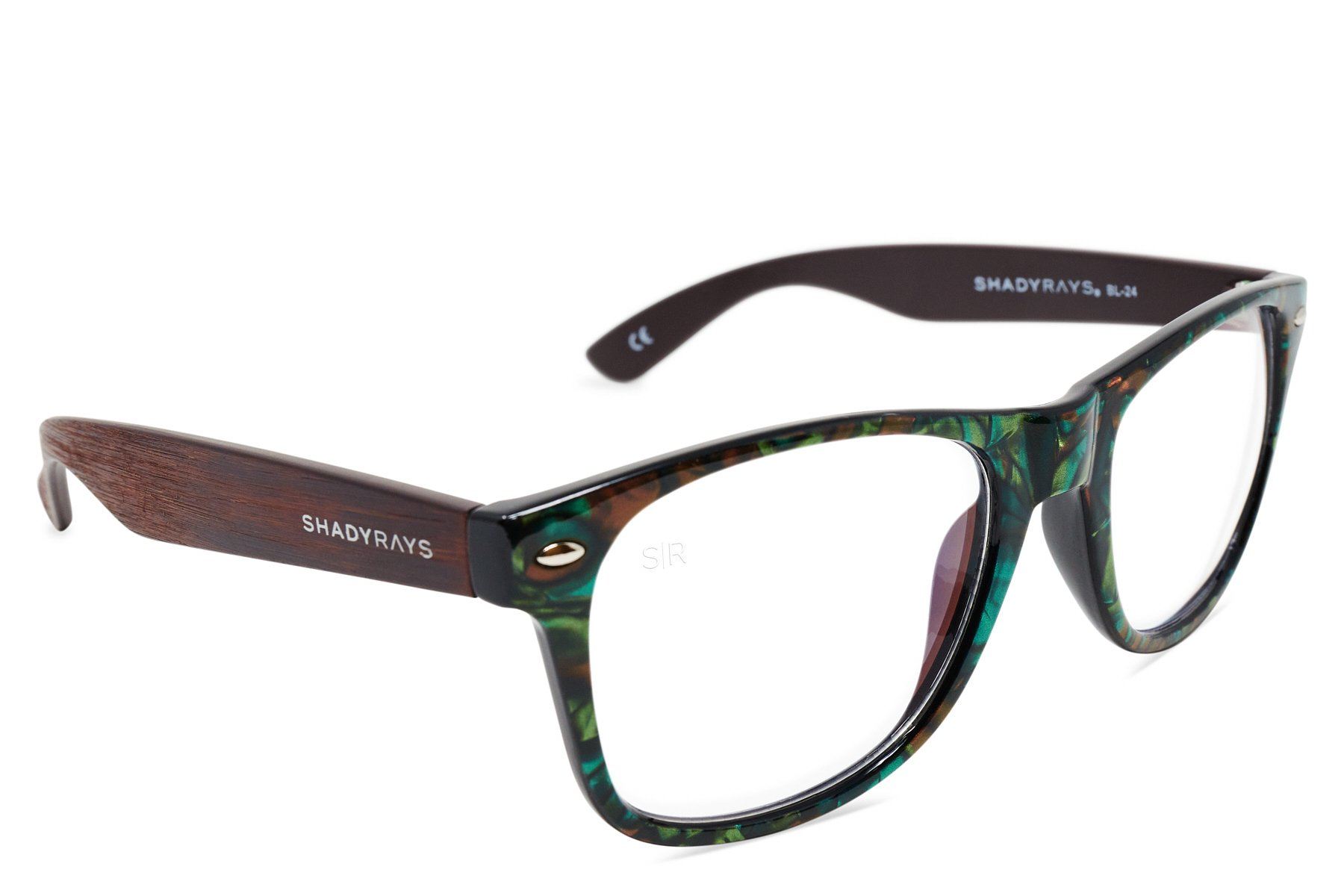 Blue Light Classic Timber - Abalone Seashell Shady Rays® | Polarized Sunglasses 
