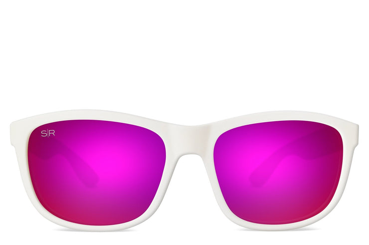 Kid's Signature Series - White Purple Polarized Shady Rays® | Polarized Sunglasses 