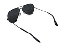 Aviator - Black Stealth Polarized Aviator Shady Rays 