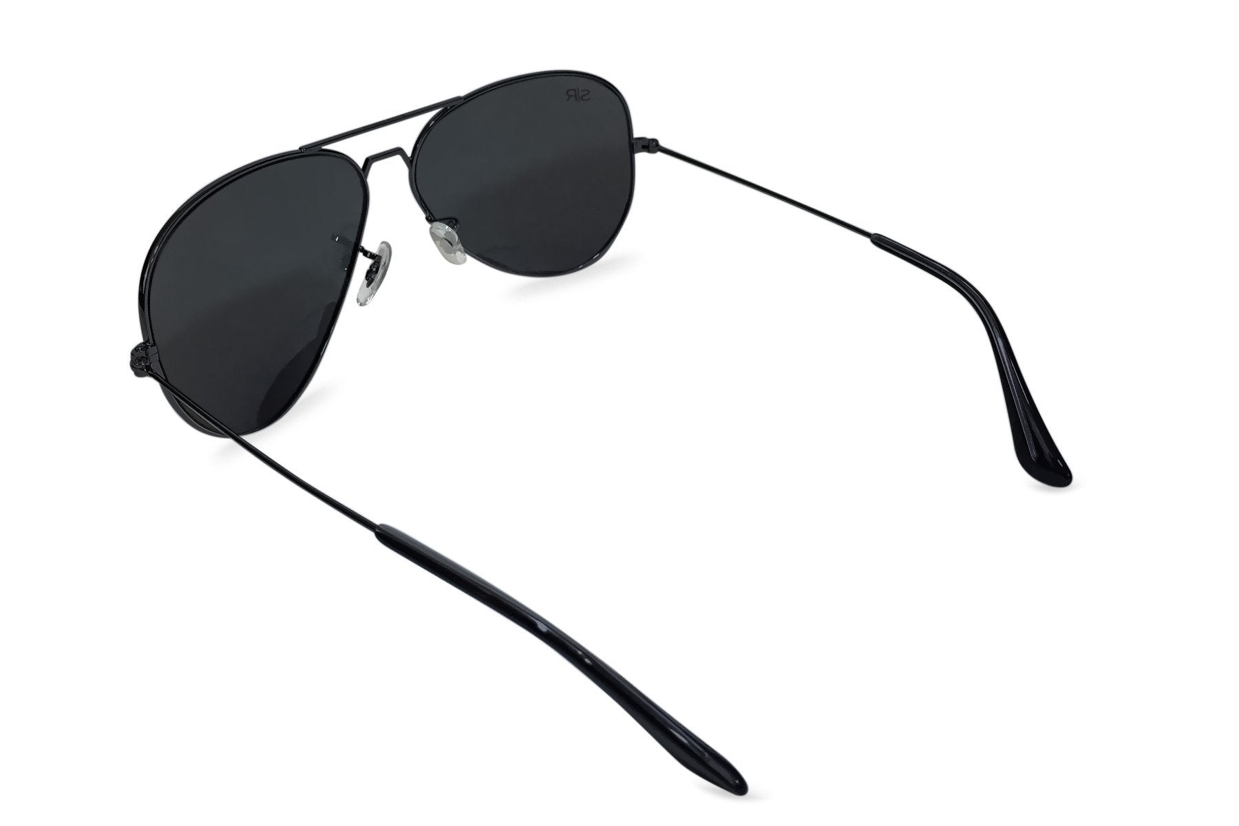 Aviator - Black Stealth Polarized Aviator Shady Rays 