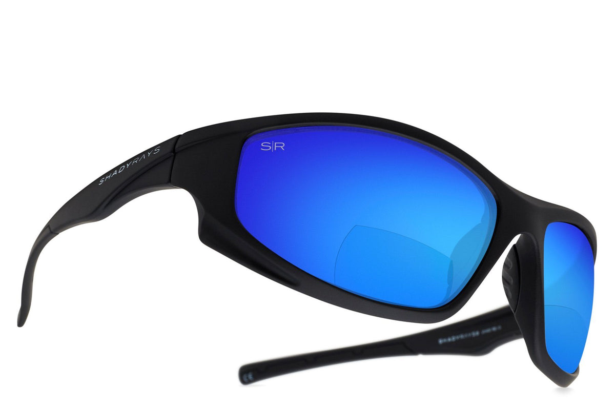 X Series Readers +1.5 - Black Glacier Reading Sunglasses Shady Rays 