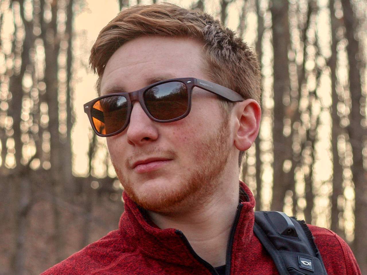 Classic Timber Readers +2.5 - Amber Woods Reading Sunglasses Shady Rays 