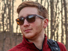 Classic Timber Readers +2.5 - Amber Woods Reading Sunglasses Shady Rays 